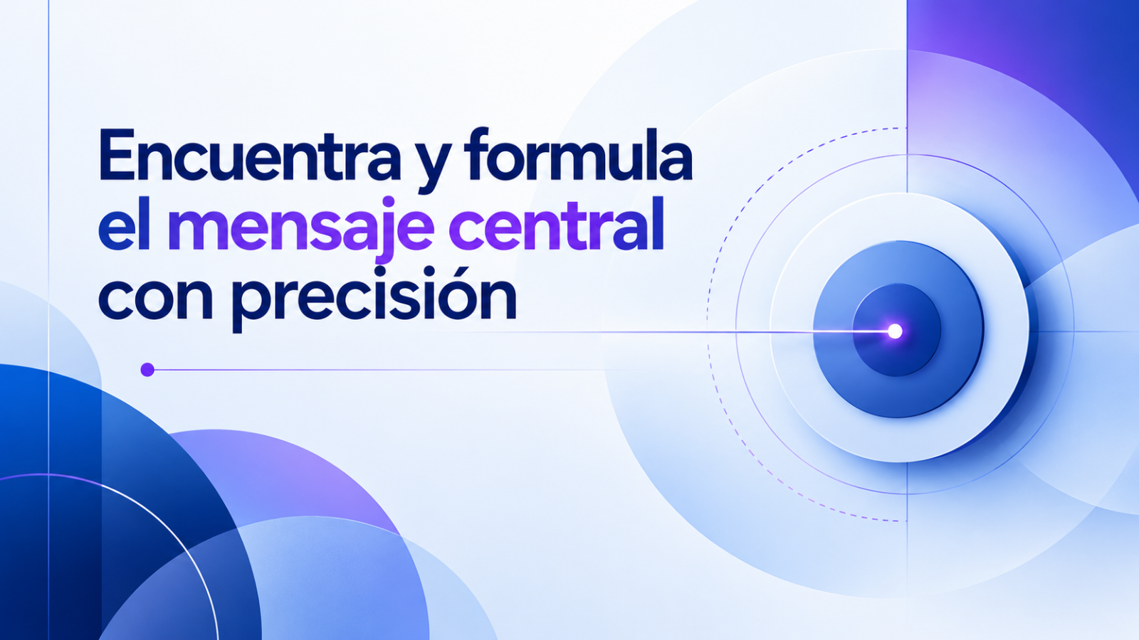 Encuentra y formula el mensaje central con precisión